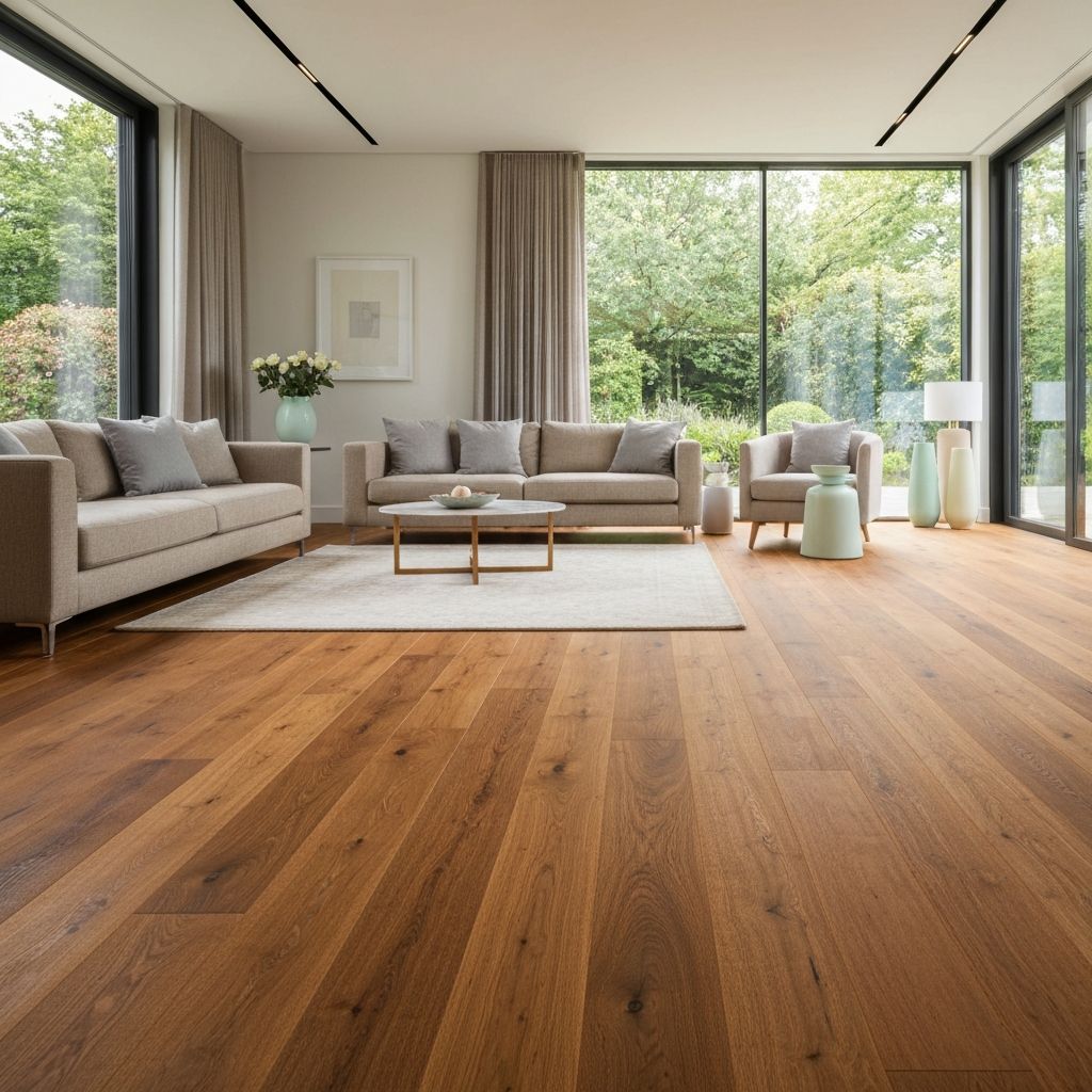 Rich hardwood flooring in a Cleveland-area living room